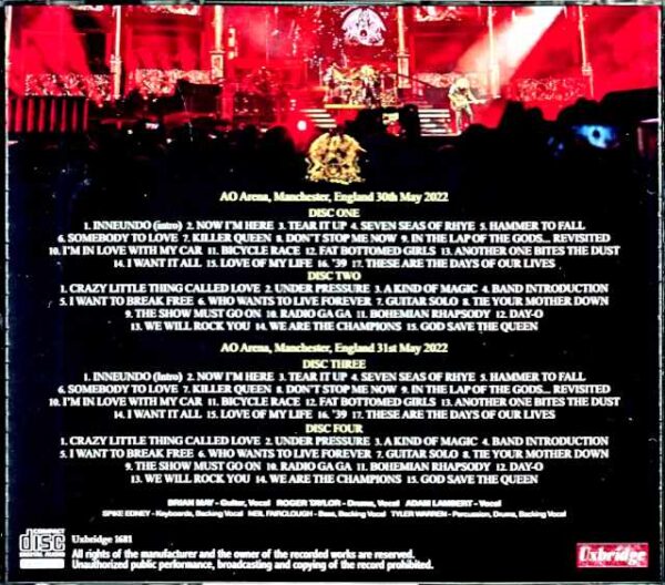 Queen Adam Lambert / England, UK 2022 2Days - Image 2