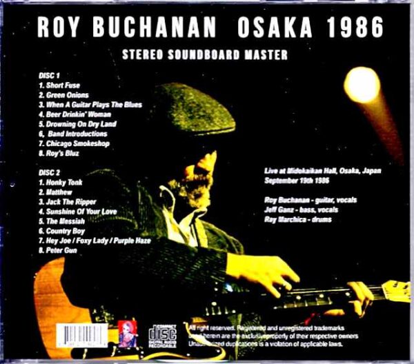 Roy Buchanan/Osaka,Japan 1986 - Image 2