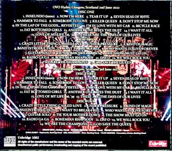 Queen Adam Lambert / Scotland, UK 2022 2Days - Image 2