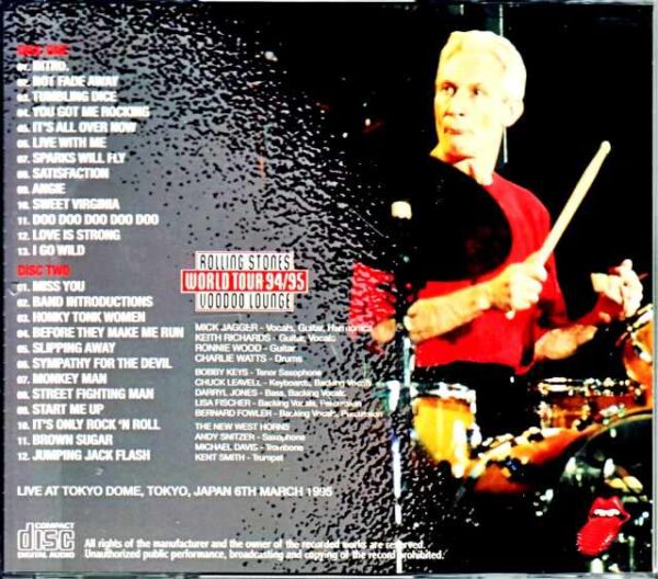 Rolling Stones / Tokyo, Japan 3.6.1995 DAT Master - Image 2