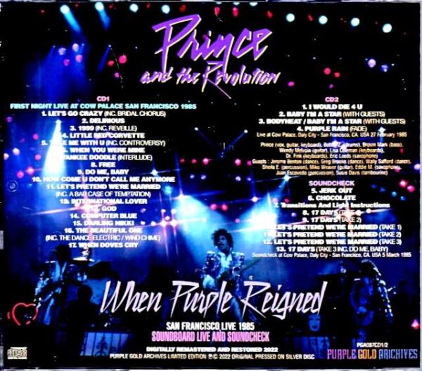 Prince/CA,USA 1985 & Soundcheck - Image 2