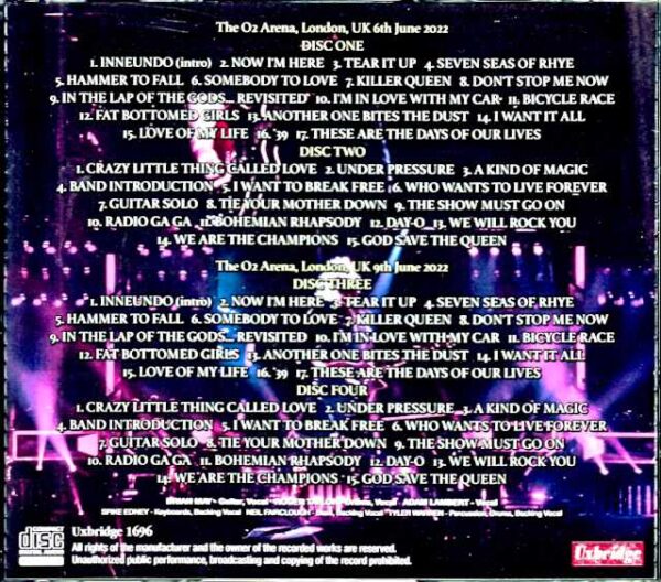 Queen Adam Lambert / London, UK 2022 2Days Complete - Image 2