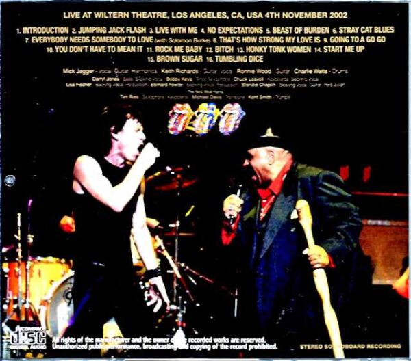 Rolling Stones/CA,USA 11.4.2002 Complete - Image 2