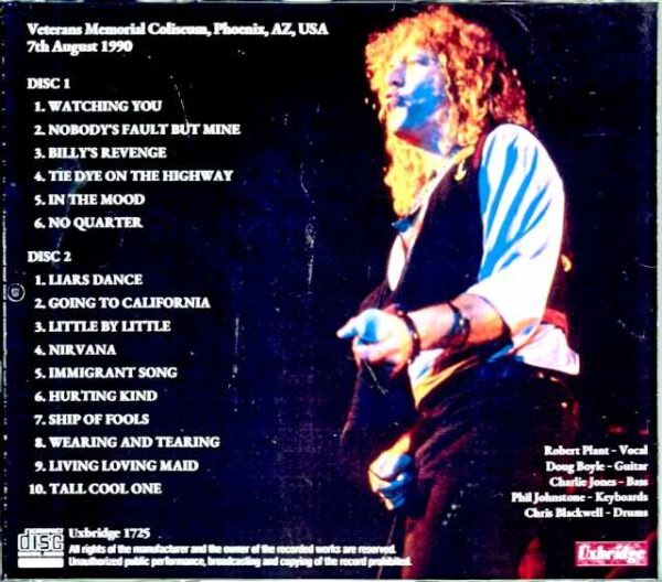 Robert Plant/AZ,USA 1990 - Image 2