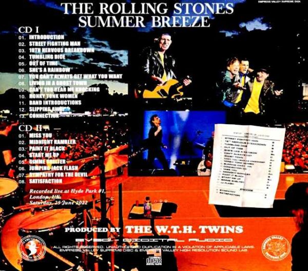 Rolling Stones/Early Summer Hyde Park London, UK 6.25.2022 Complete - Image 2