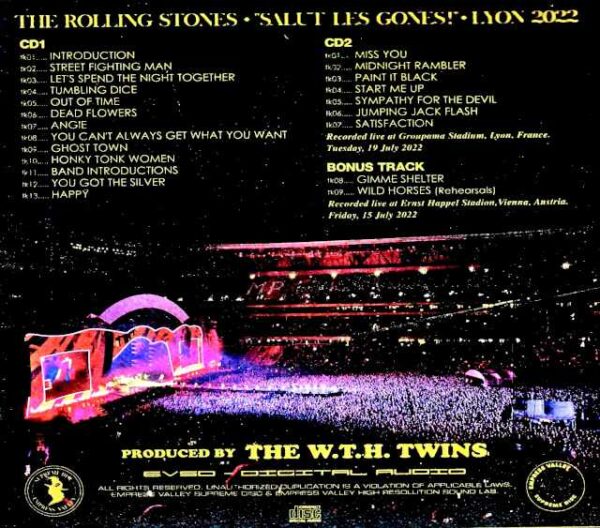 Rolling Stones / 60th Anniversary France 7.19.2022 IEM Matrix Edition & more - Image 2