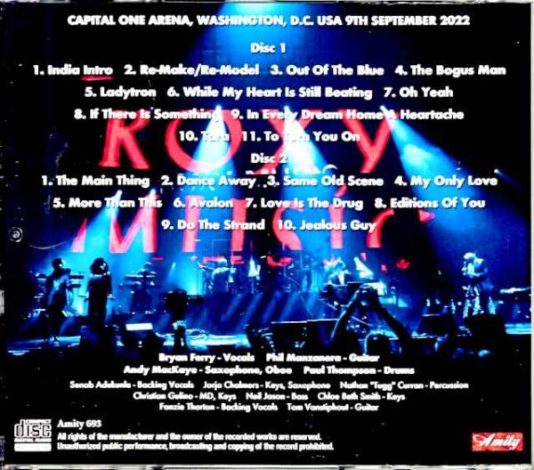 Roxy Music/WA,USA 2022 Complete - Image 2