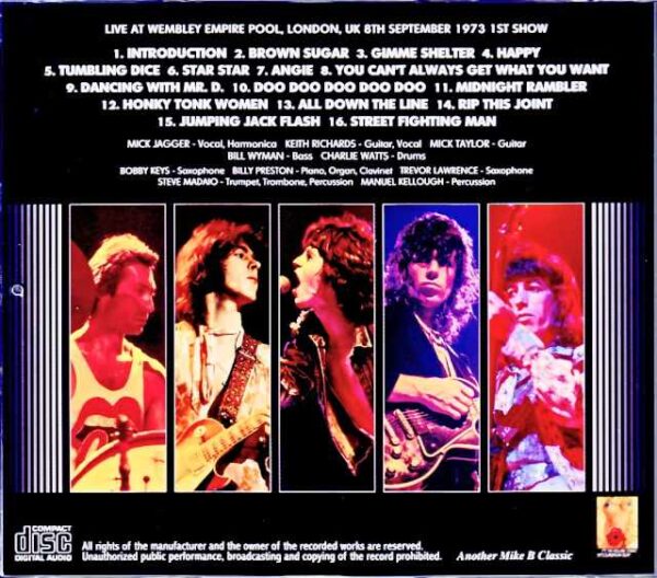 Rolling Stones /London,UK 9.8.1973 1st Show Upgrade  - Image 2
