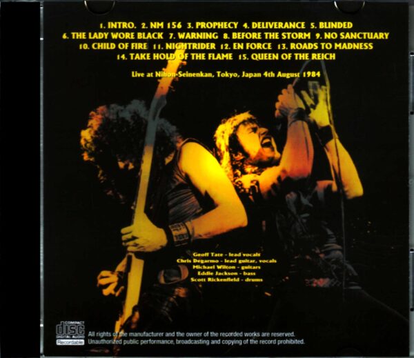 Queensryche/Tokyo,Japan 1984 - Image 2