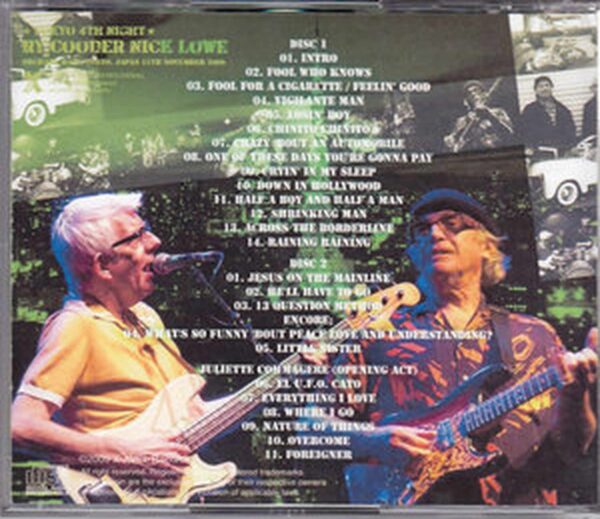 Ry Cooder,Nick Lowe/Tokyo,Japan 11.11.2009 - Image 2