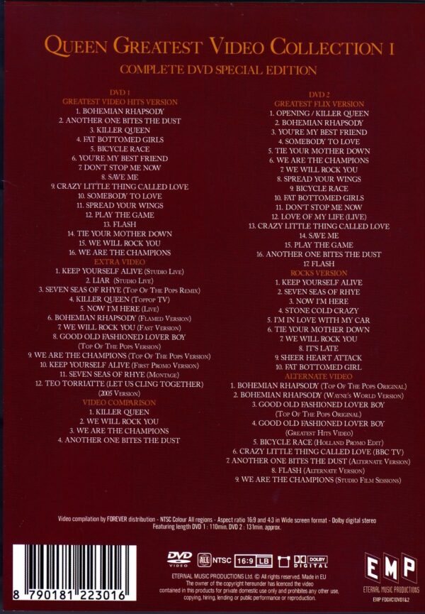 Queen/Greatest Video Collection Vol.1 - Image 2