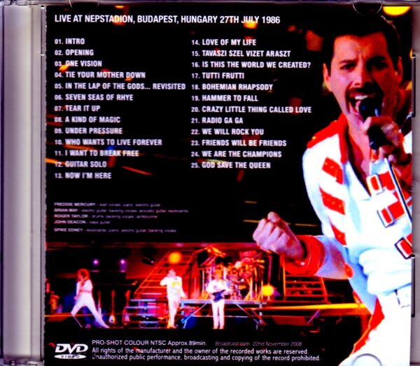 Queen/Hungary 1986 Japan Broadcast Ver. - Image 2
