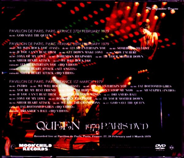 Queen/France 1979 3 Days - Image 2
