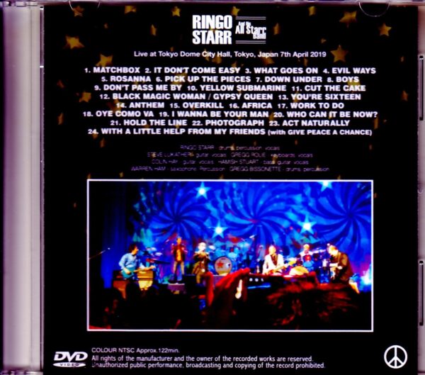 Ringo Starr and His Starr Band/Tokyo,Japan 4.7.2019 - Image 2