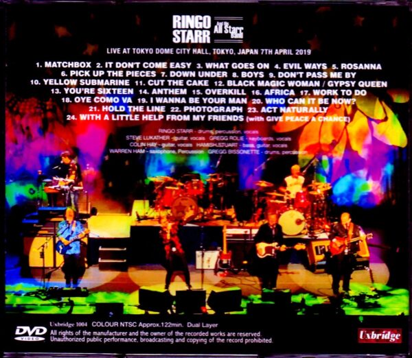 Ringo Starr and His Starr Band/Tokyo,Japan 4.7.2019 Dual Layer Ver. - Image 2