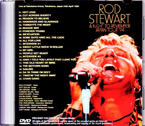Rod Stewart/Kanagawa,Japan 1994 - Image 2
