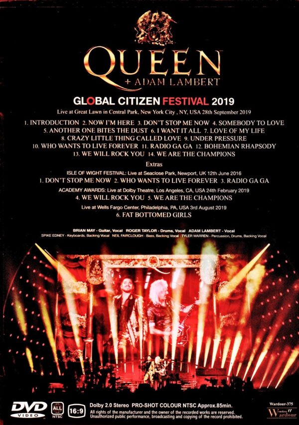 Queen,Adam Lambert/NY,USA 2019 & more - Image 2