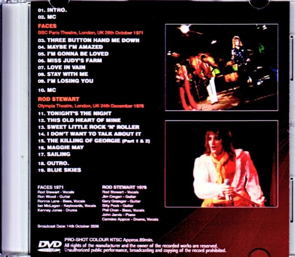 Rod Stewart,Faces/London,UK 1971 & more Japanese Broadcast Ver. - Image 2
