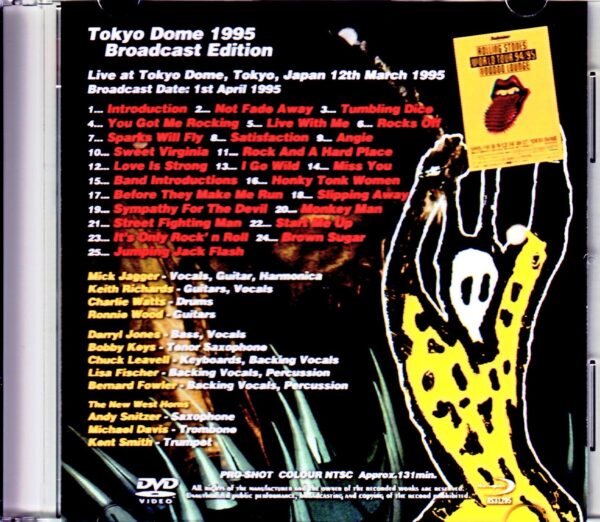 Rolling Stones/Tokyo,Japan 3.12.1995 Japanese Broadcast Ver. - Image 2