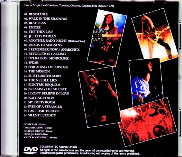 Queensryche/Canada 1991 - Image 2