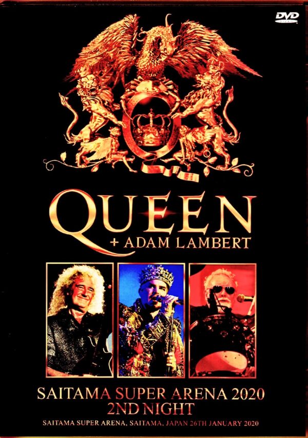 Queen,Adam Lambert/Saitama,Japan 1.26.2020 Synched with Excellent Audio Recordings