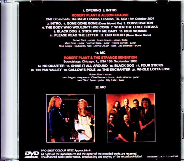 Robert Plant,Alison Krauss/TN,USA 2007 & more - Image 2
