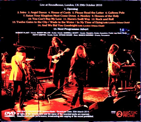 Robert Plant/London,UK 2010 Japanese Broadcast Edition - Image 2