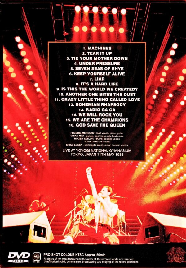 Queen/Tokyo,Japan 1985 Japanese Re-Broadcast version - Image 2