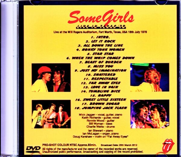 Rolling Stones/Onnatachi TX,USA 1978 Japanese Broadcast Version - Image 2