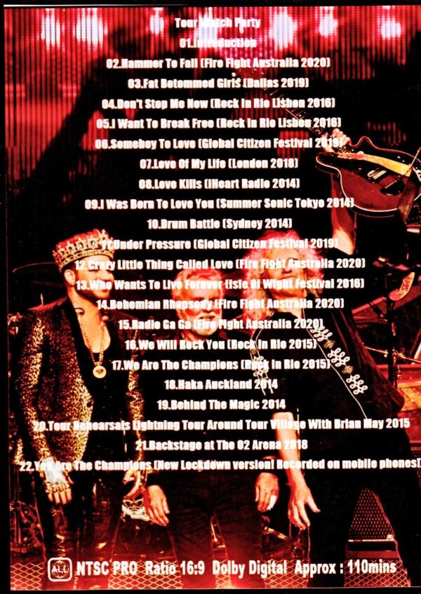Queen,Adam Lambert/Performances of Hits and Rarities from Gigs Around the World Tail Case Version - Image 2