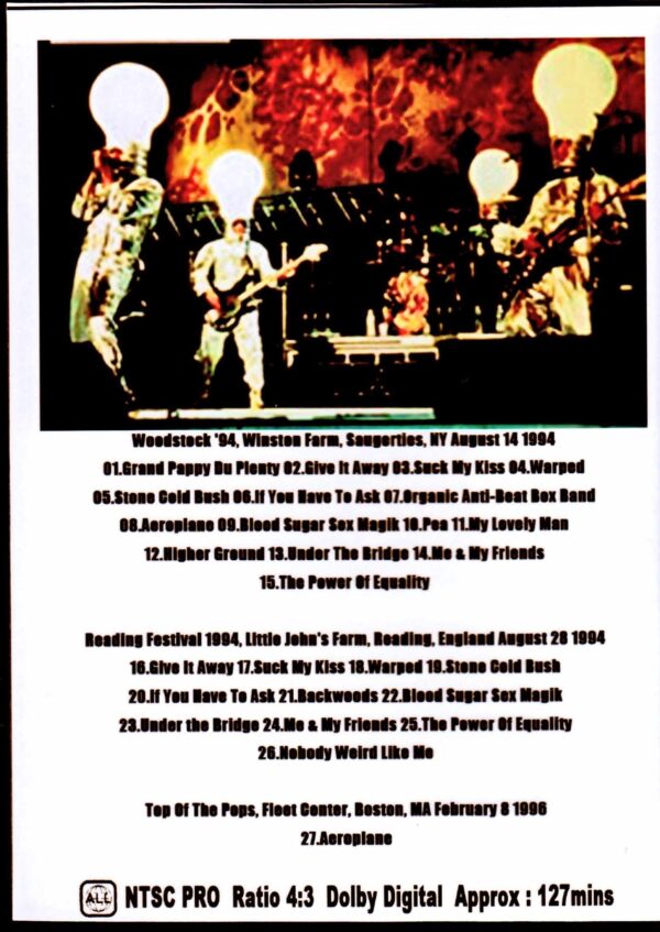 Red Hot Chili Peppers/Live Video Collection Vol.9 - Image 2