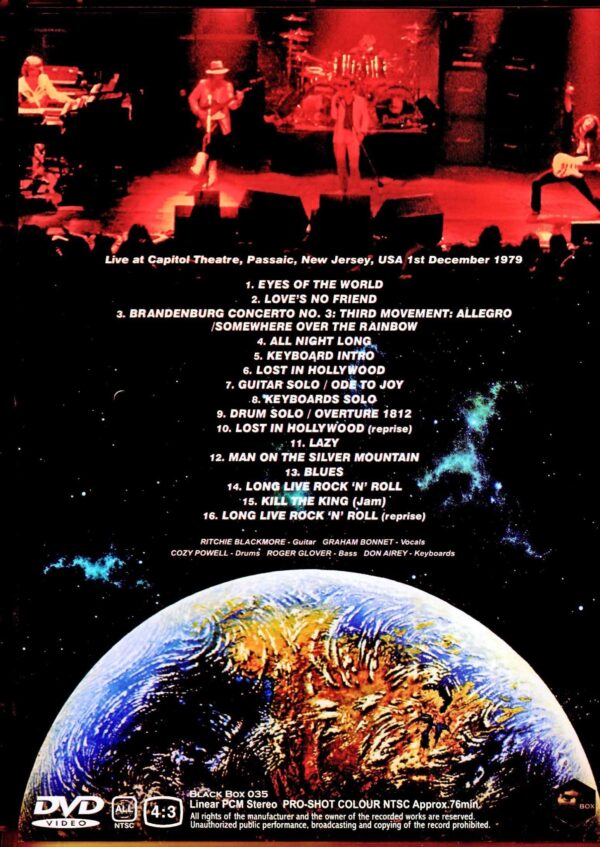Rainbow/Graham Bonnet's time as the "strongest" NJ, USA 1979 Color version - Image 2