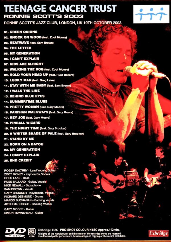 RD Crusaders Gary Moore,Greg Lake,Roger Daltrey/London,UK 2003 - Image 2