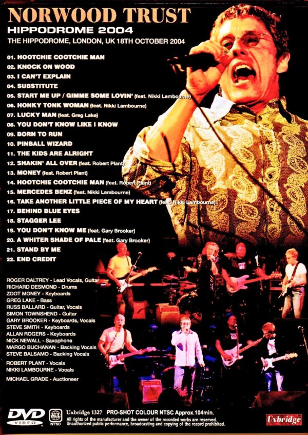RD Crusaders Robert Plant,Greg Lake,Roger Daltrey/London,UK 2004 - Image 2