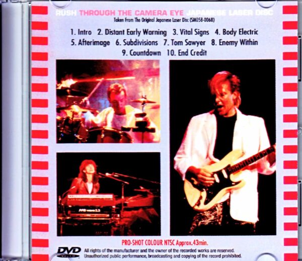 Rush/Through the Camera Eye Japanese Laser Disc Edition - Image 2