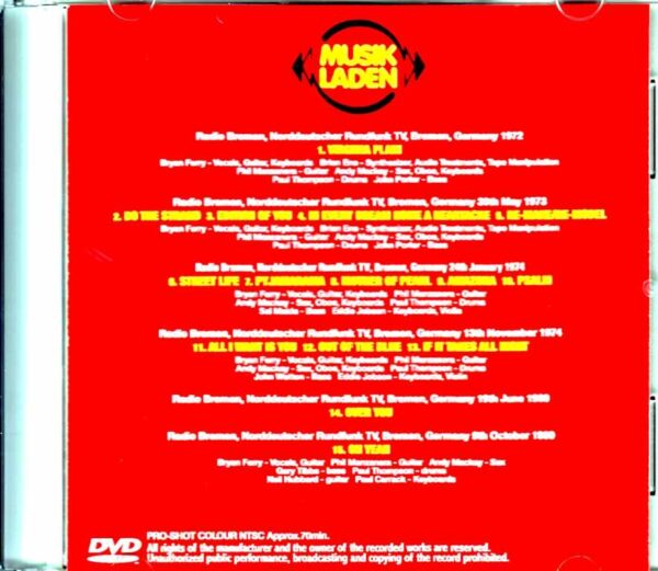 Roxy Music/Musik Laden German TV 1972-1980 - Image 2