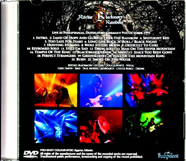Ritchie Blackmore's Rainbow/Germany 1995 Best Quality - Image 2