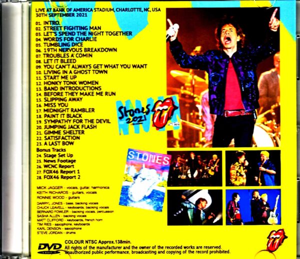 Rolling Stones/NC,USA 2021 Multicam & more Jewel Version - Image 2