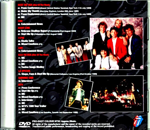Rolling Stones/Various TV Programming broadcast in Japan 1989 - Image 2