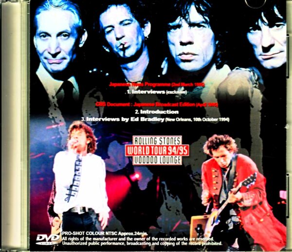 Rolling Stones/Japanese TV Broadcast Program 1995 - Image 2