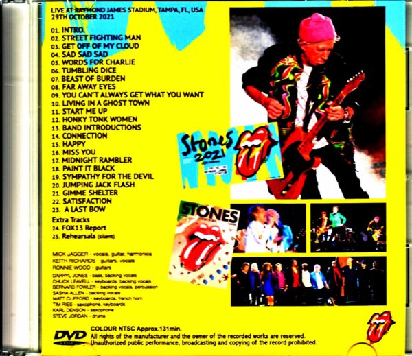 Rolling Stones/FL,USA 10.29.2021 Multi-Cam & more Jewel Version - Image 2