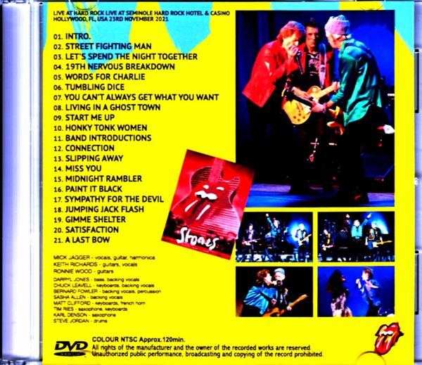 Rolling Stones/FL,USA 10.23.2021 Multi-Cam Jewel Version - Image 2