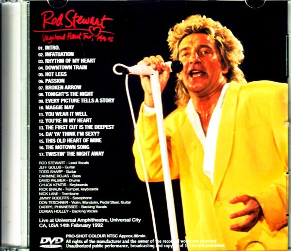 Rod Stewart/CA,USA 1992 Japanese Broadcast Edition - Image 2