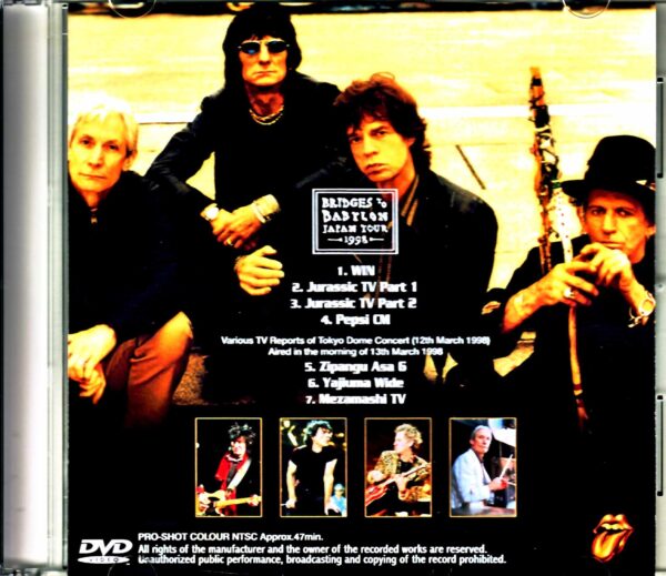 Rolling Stones/1998 Japan Tour 1998 Japanese TV Special Jewel Version - Image 2