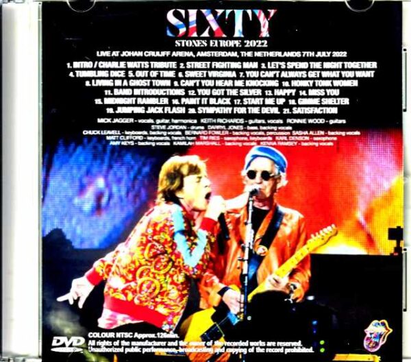 Rolling Stones/Netherlands 2022 Multi-Cam - Image 2