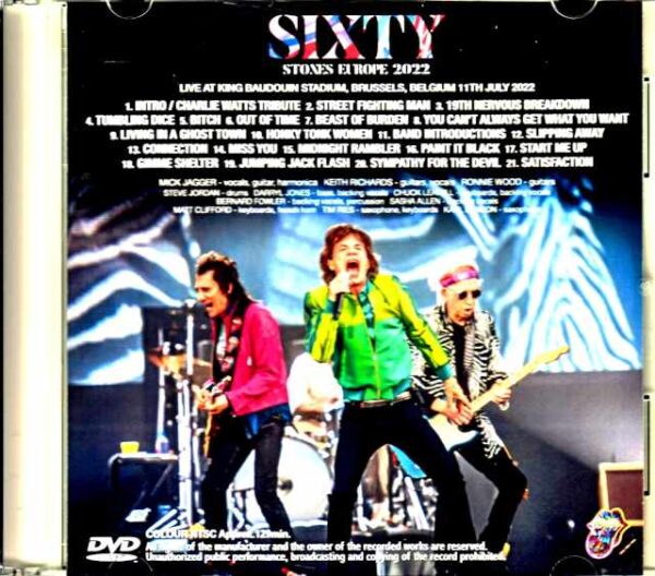 Rolling Stones/Belgium 2022 Multi-Cam - Image 2