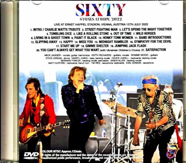 Rolling Stones/Austria 2022 Multi-Cam - Image 2