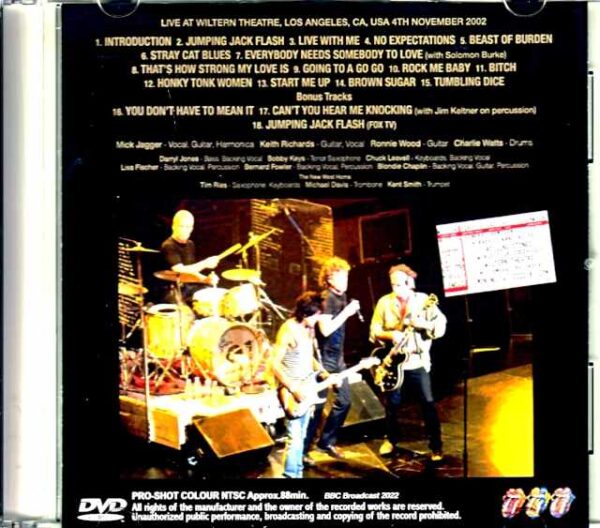 Rolling Stones/CA,USA 2002 BBC Broadcast New Edition - Image 2