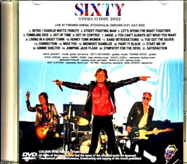 Rolling Stones/Sweden 2022 Multi-Cam - Image 2