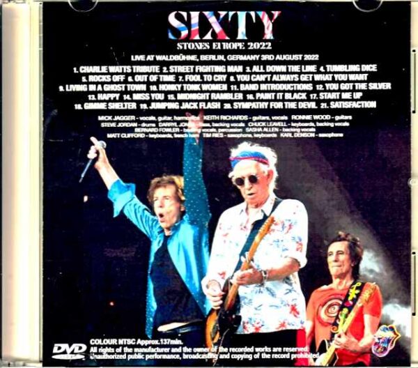 Rolling Stones/Germany 8.3.2022 Multi-Cam - Image 2
